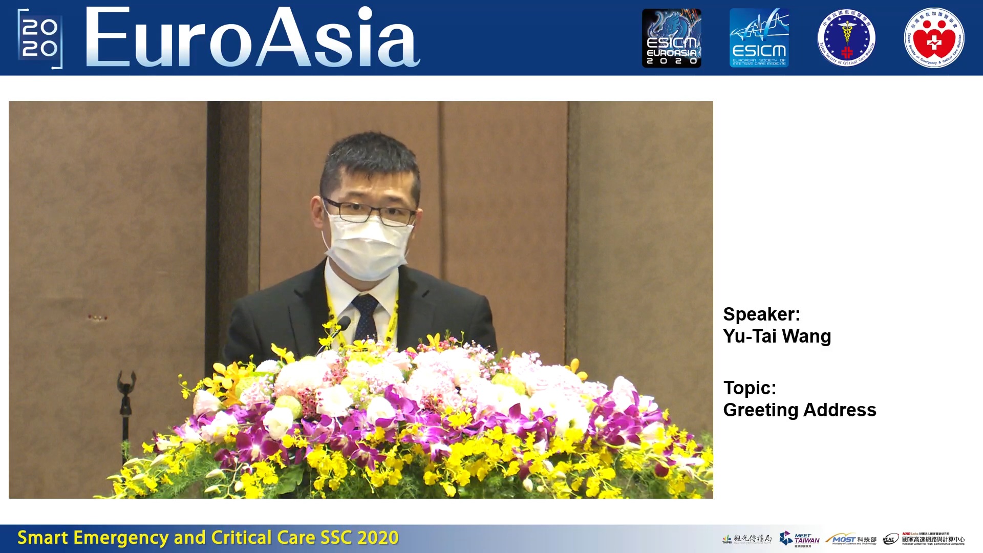 國網中心王聿泰組長受邀於大會致詞，並透過直播傳達予各國2000多位參與者。