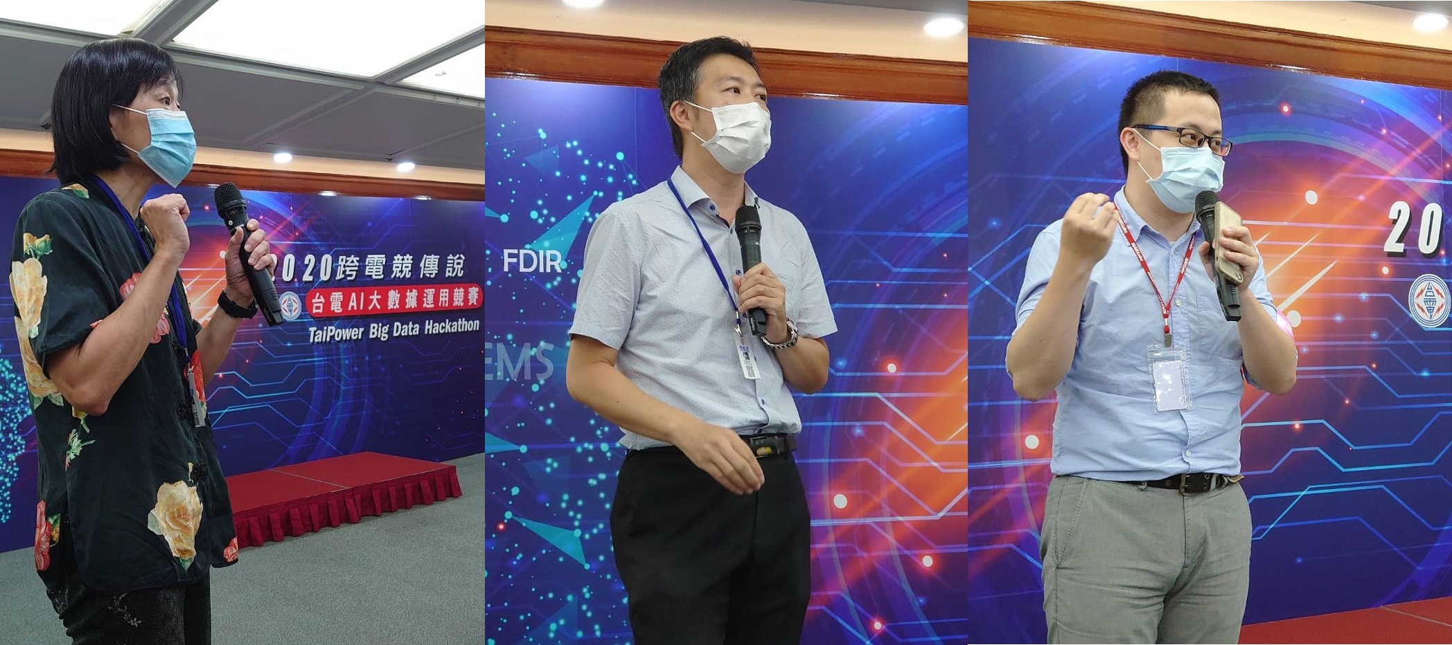 Left: Research Fellow Ya-chen Chen of NCHC	Middle: Research Fellow Tzu-i Tseng	Right: Engineer You-jun Yu 