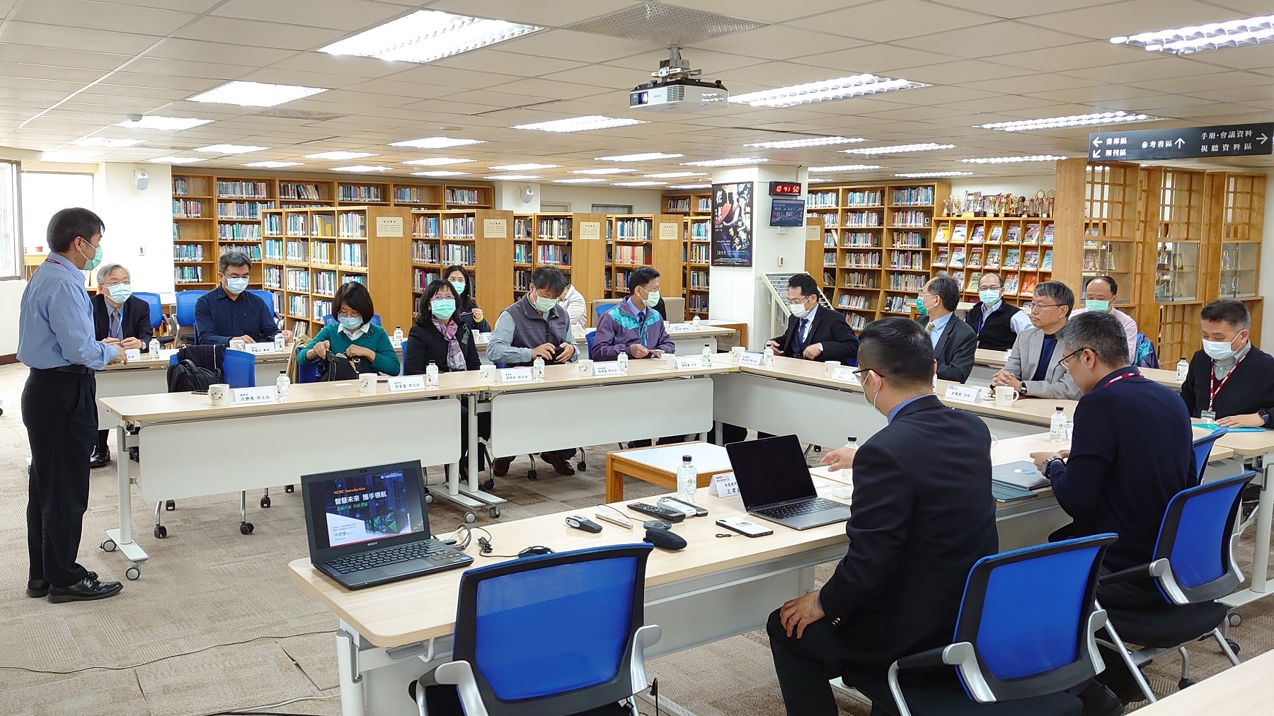 Dr. Chen Shih-Ann of Taichung VGH and his department heads visited the NCHC.