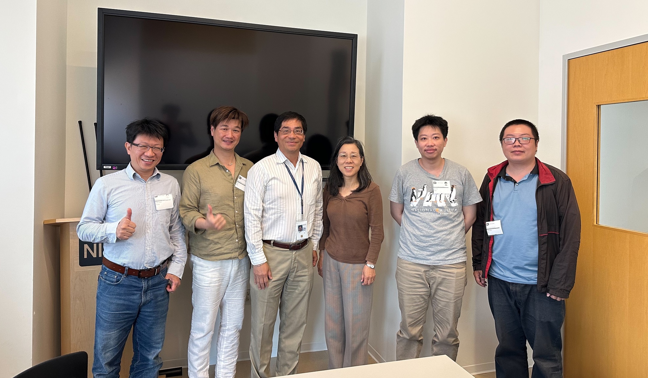 國研院國網中心生醫資訊團隊與成大詹寶珠教授團隊共赴美國國家衛生研究院NIH進行學習與交流