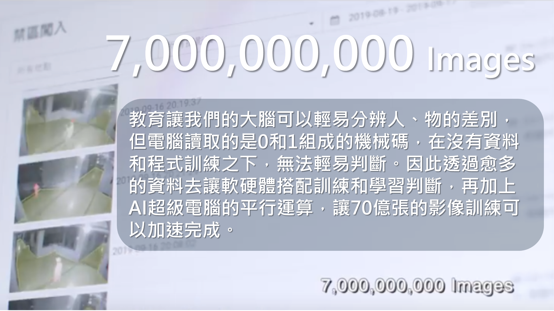小知識(1)-70億張影像:教育讓我們的大腦可以輕易分辦人、物的差別,但電腦讀取的是0和1組成的機械碼,在沒有資料和程式訓練之下,無法輕易判斷