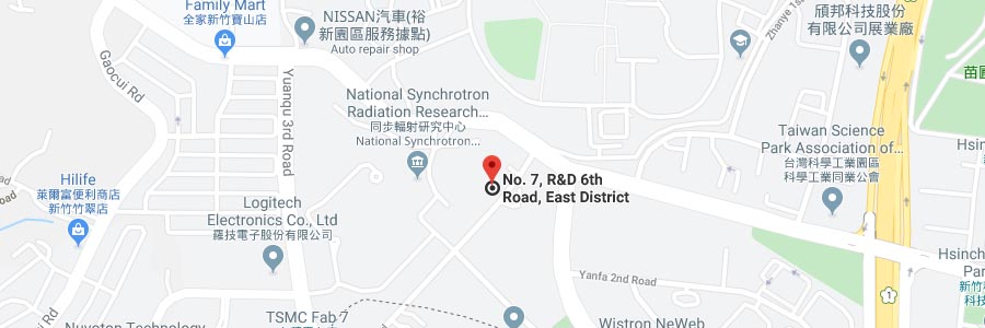 NCHC Hsinchu Headquarters Map